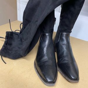 Free People thigh high boots used once in box